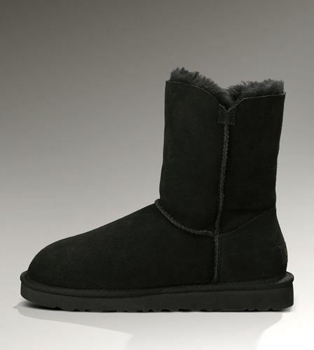 Ugg Outlet Bailey Button Black Boots 893760