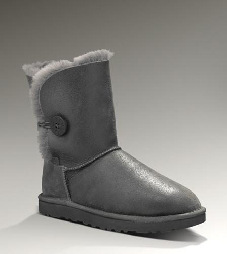 Ugg Outlet Bailey Button Bomber Jacket Grey Boots 051296