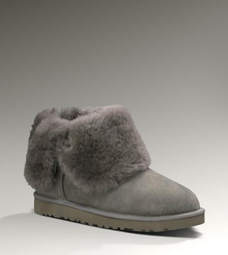 Ugg Outlet Bailey Button Grey Boots 152740