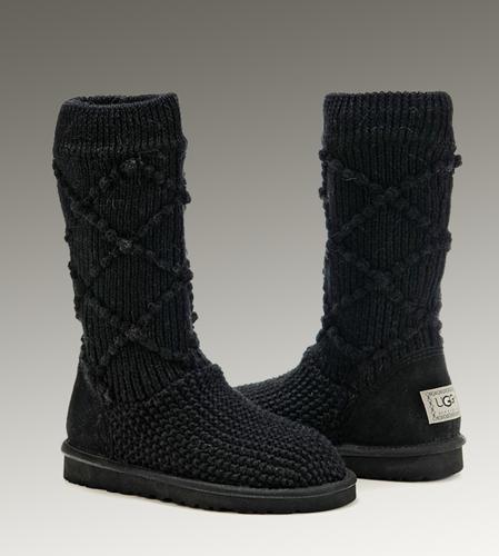 Ugg Outlet Classic Cardy Black Boots 613057