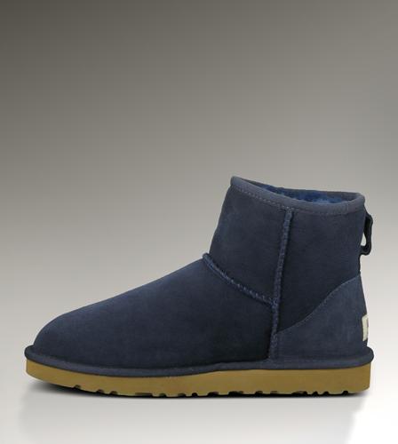 Ugg Outlet Classic Mini Navy Boots 103954